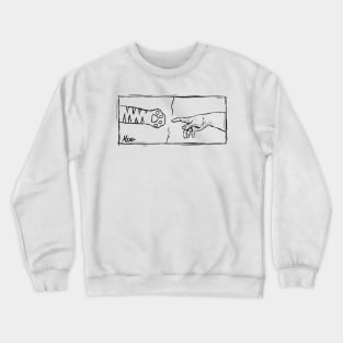 The Creation Of Cat Paws Crewneck Sweatshirt